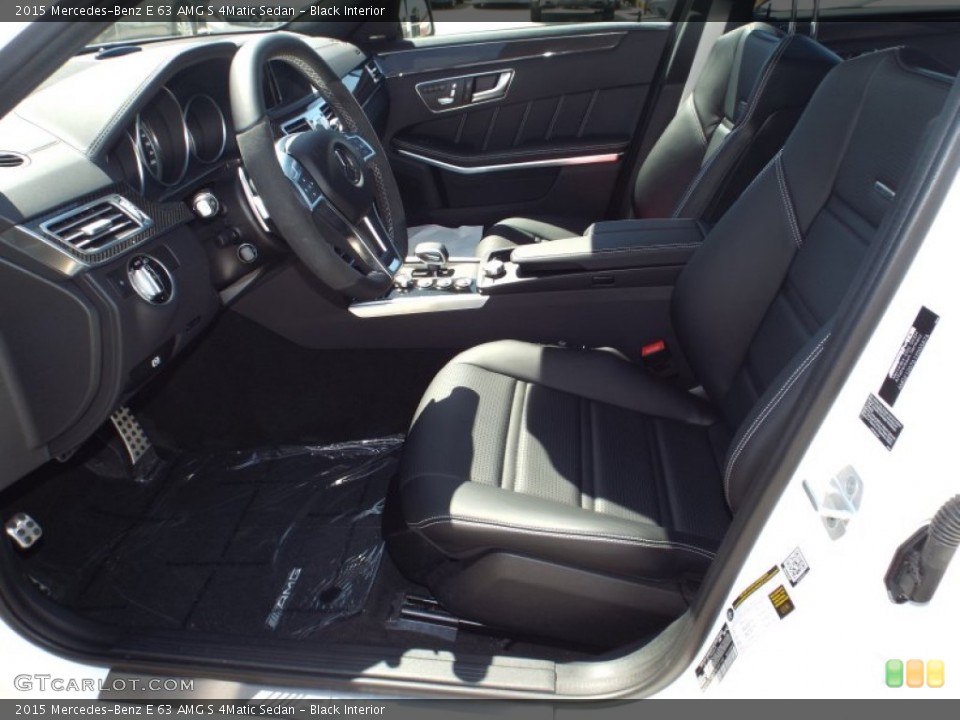 Black Interior Front Seat for the 2015 Mercedes-Benz E 63 AMG S 4Matic Sedan #102497979