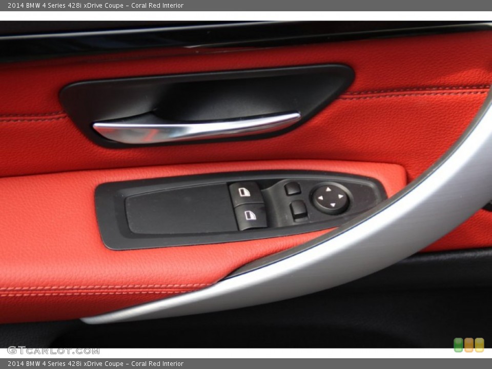 Coral Red Interior Controls for the 2014 BMW 4 Series 428i xDrive Coupe #102499386