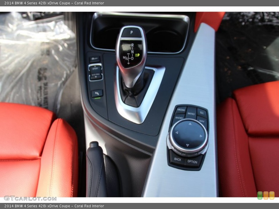 Coral Red Interior Transmission for the 2014 BMW 4 Series 428i xDrive Coupe #102499506