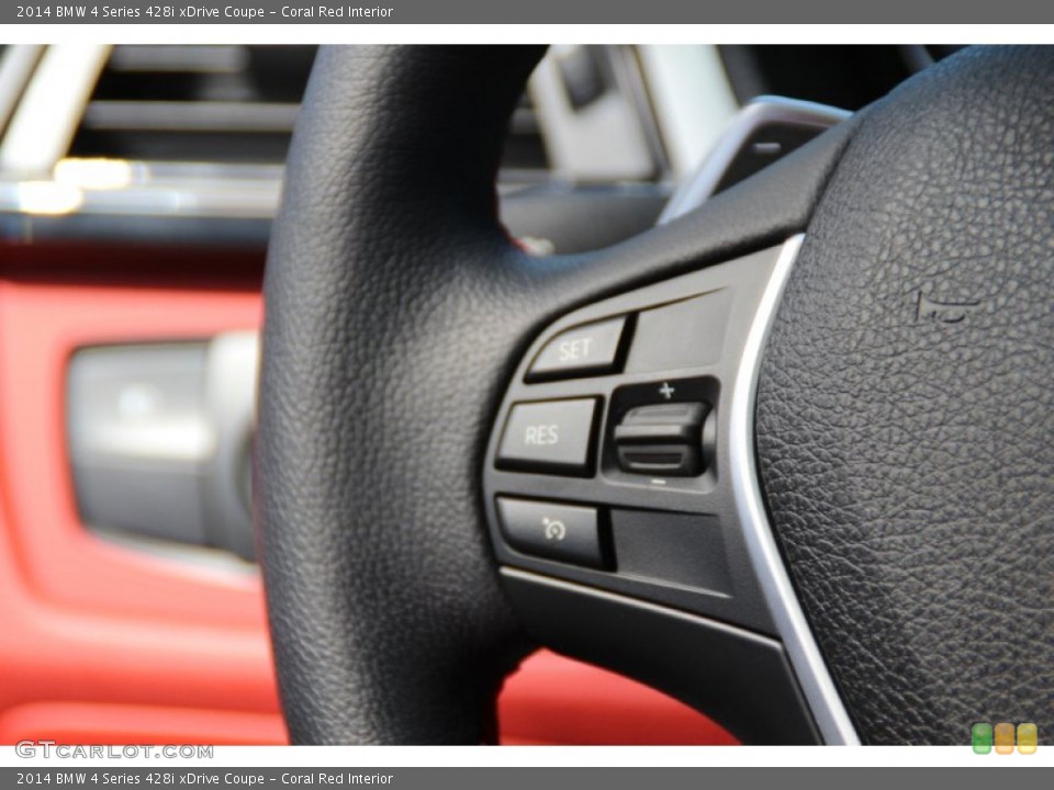 Coral Red Interior Controls for the 2014 BMW 4 Series 428i xDrive Coupe #102499536