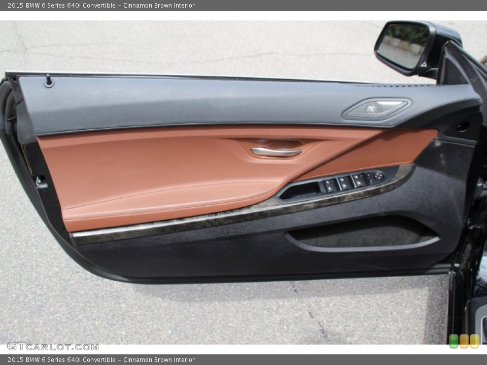 Cinnamon Brown Interior Door Panel for the 2015 BMW 6 Series 640i Convertible #102499947