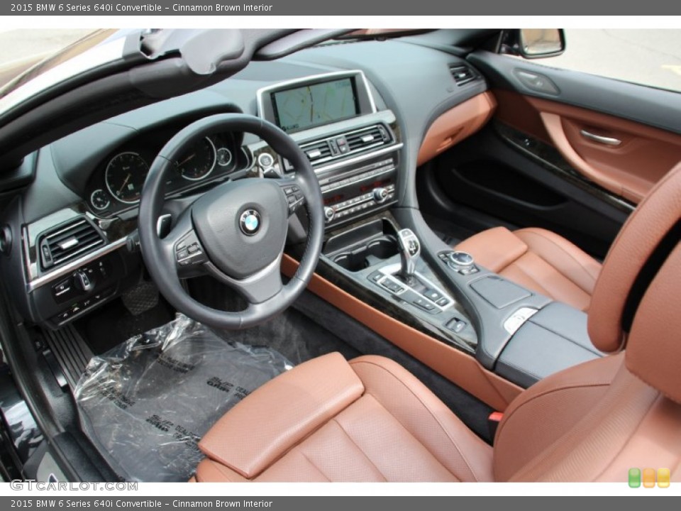 Cinnamon Brown Interior Photo for the 2015 BMW 6 Series 640i Convertible #102499989