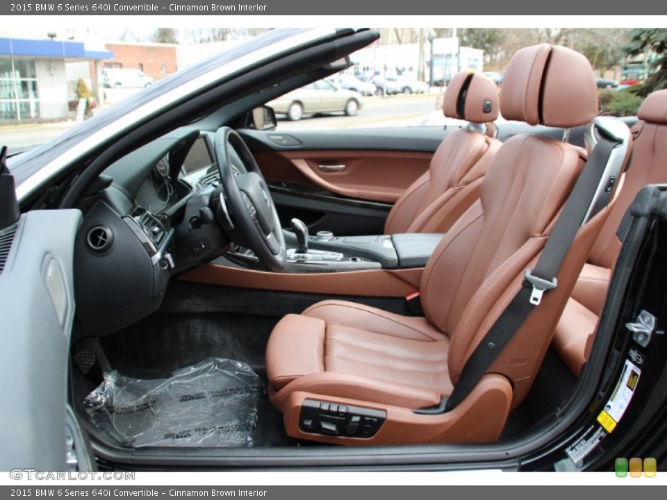 Cinnamon Brown Interior Front Seat for the 2015 BMW 6 Series 640i Convertible #102500010