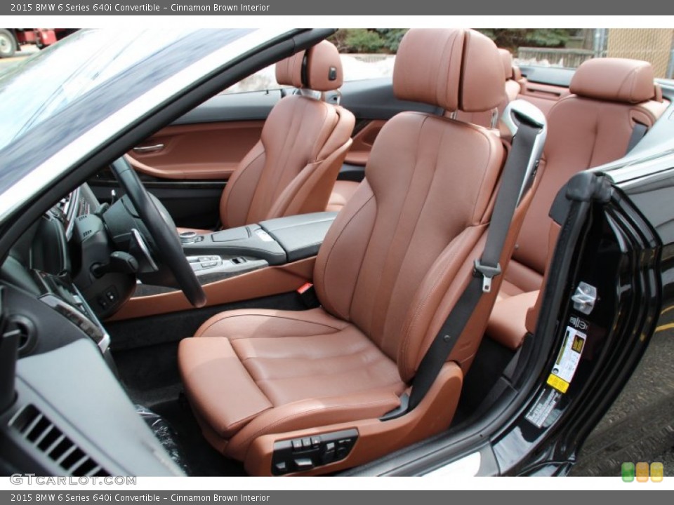 Cinnamon Brown Interior Front Seat for the 2015 BMW 6 Series 640i Convertible #102500046