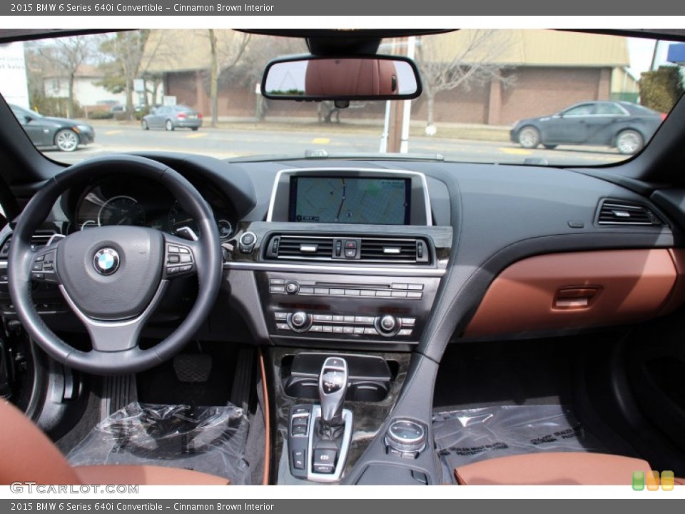 Cinnamon Brown Interior Dashboard for the 2015 BMW 6 Series 640i Convertible #102500069