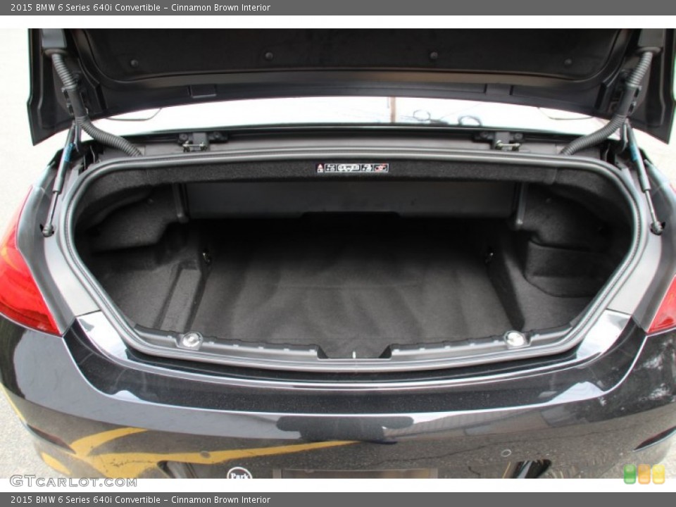 Cinnamon Brown Interior Trunk for the 2015 BMW 6 Series 640i Convertible #102500205