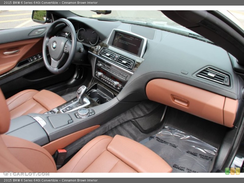 Cinnamon Brown Interior Dashboard for the 2015 BMW 6 Series 640i Convertible #102500280
