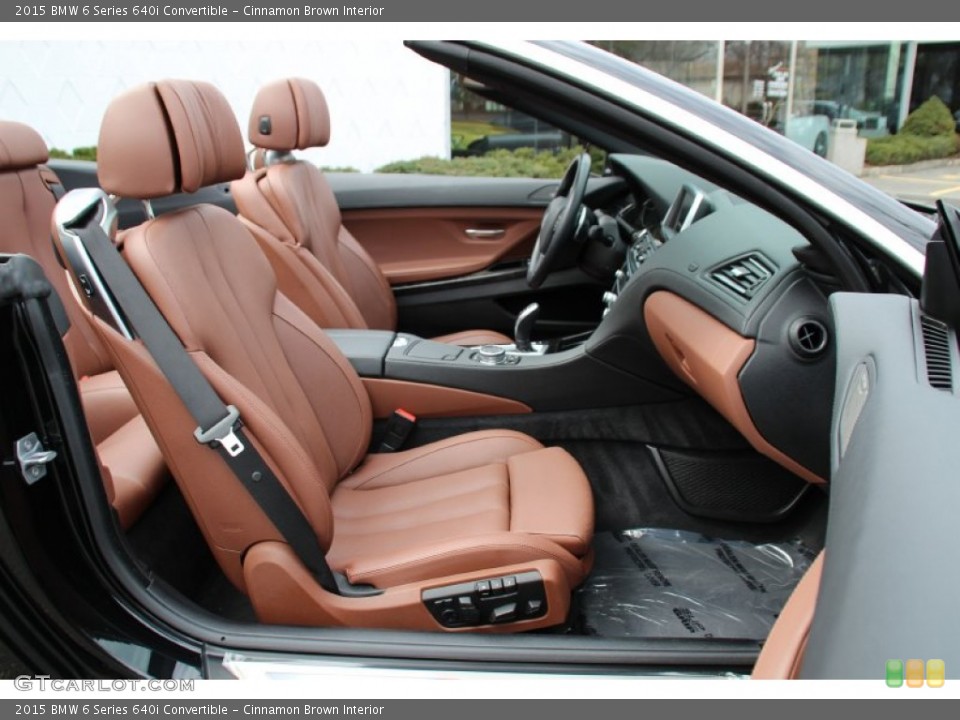 Cinnamon Brown Interior Front Seat for the 2015 BMW 6 Series 640i Convertible #102500301