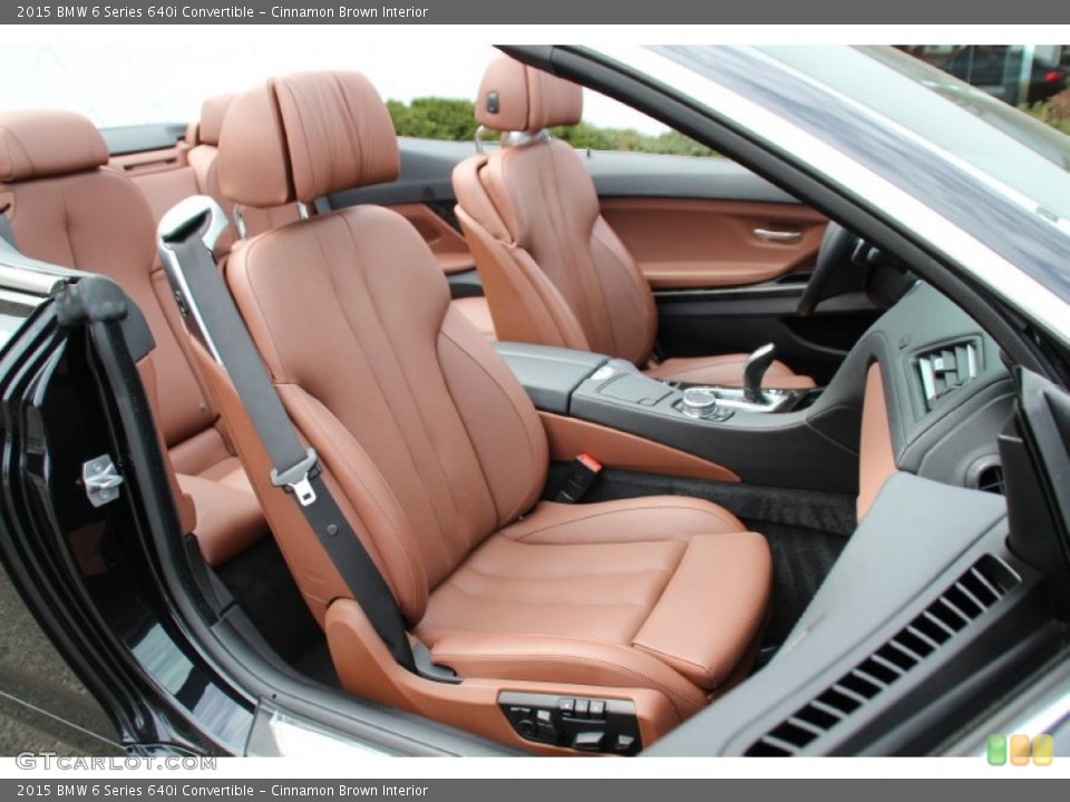 Cinnamon Brown Interior Front Seat for the 2015 BMW 6 Series 640i Convertible #102500322