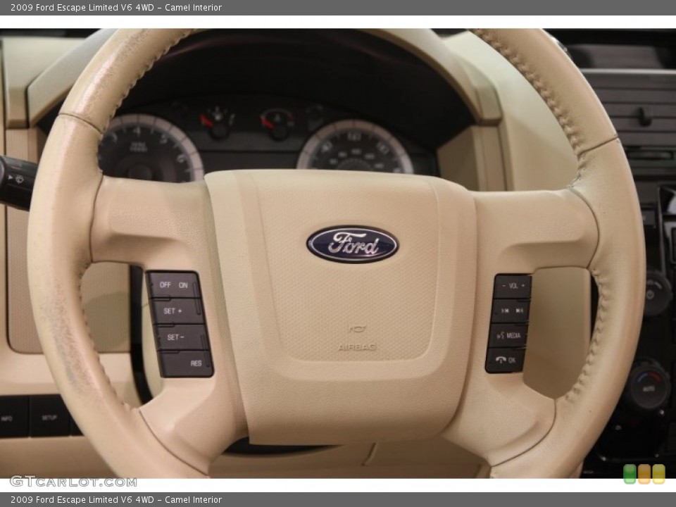 Camel Interior Steering Wheel for the 2009 Ford Escape Limited V6 4WD #102500553