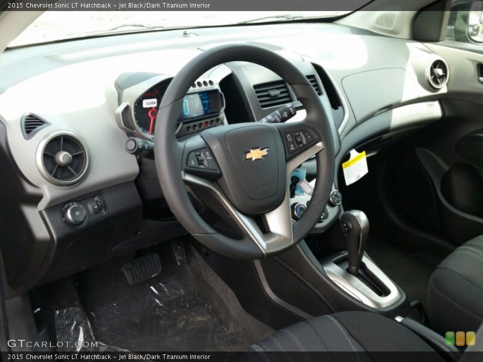 Jet Black/Dark Titanium Interior Prime Interior for the 2015 Chevrolet Sonic LT Hatchback #102509861