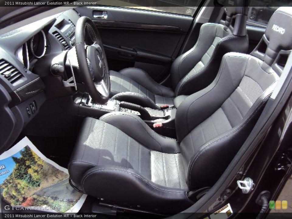 Black Interior Front Seat for the 2011 Mitsubishi Lancer Evolution MR #102510005