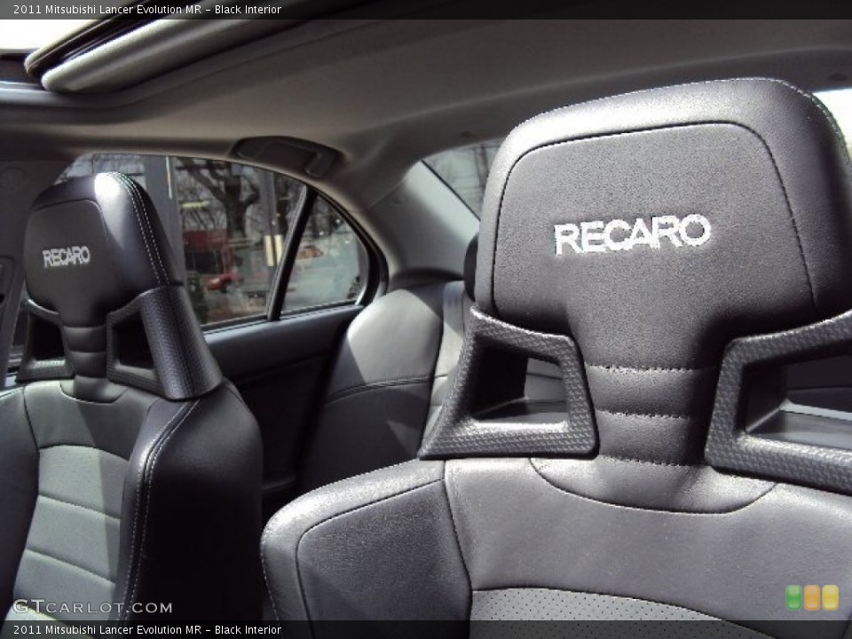 Black Interior Front Seat for the 2011 Mitsubishi Lancer Evolution MR #102510062