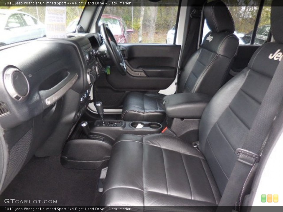 Black Interior Photo for the 2011 Jeep Wrangler Unlimited Sport 4x4 Right Hand Drive #102510224