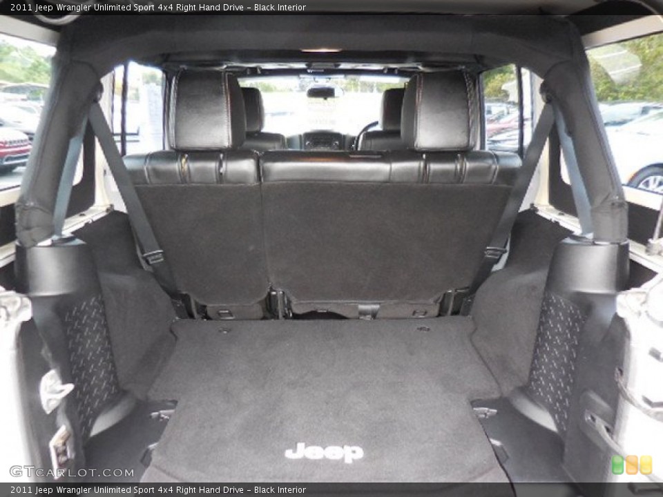 Black Interior Trunk for the 2011 Jeep Wrangler Unlimited Sport 4x4 Right Hand Drive #102510311