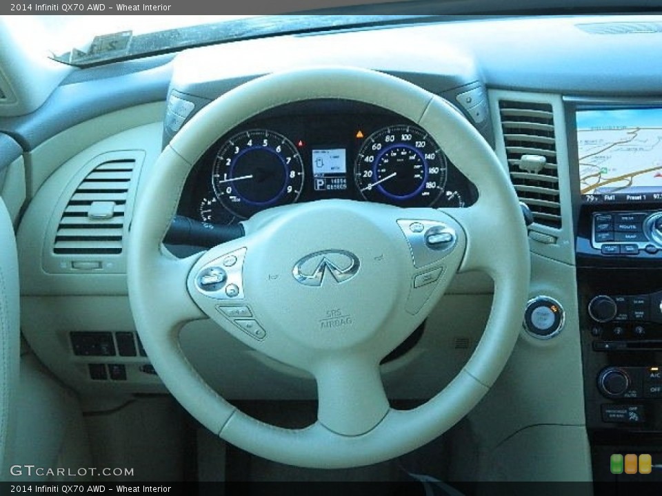 Wheat Interior Steering Wheel for the 2014 Infiniti QX70 AWD #102511001