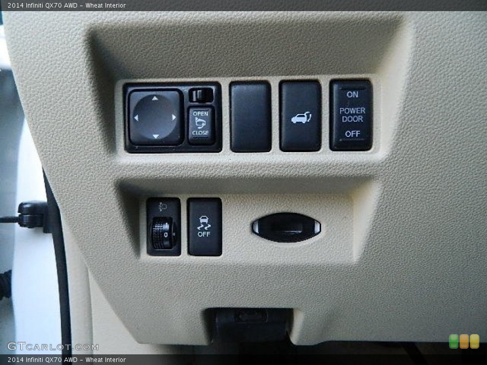 Wheat Interior Controls for the 2014 Infiniti QX70 AWD #102511205