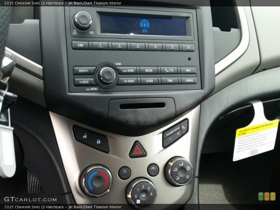 Jet Black/Dark Titanium Interior Controls for the 2015 Chevrolet Sonic LS Hatchback #102511409