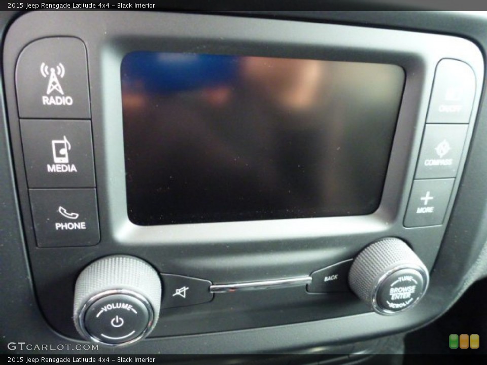 Black Interior Controls for the 2015 Jeep Renegade Latitude 4x4 #102511580