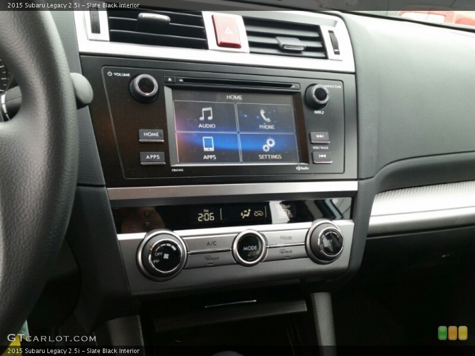 Slate Black Interior Controls for the 2015 Subaru Legacy 2.5i #102512207