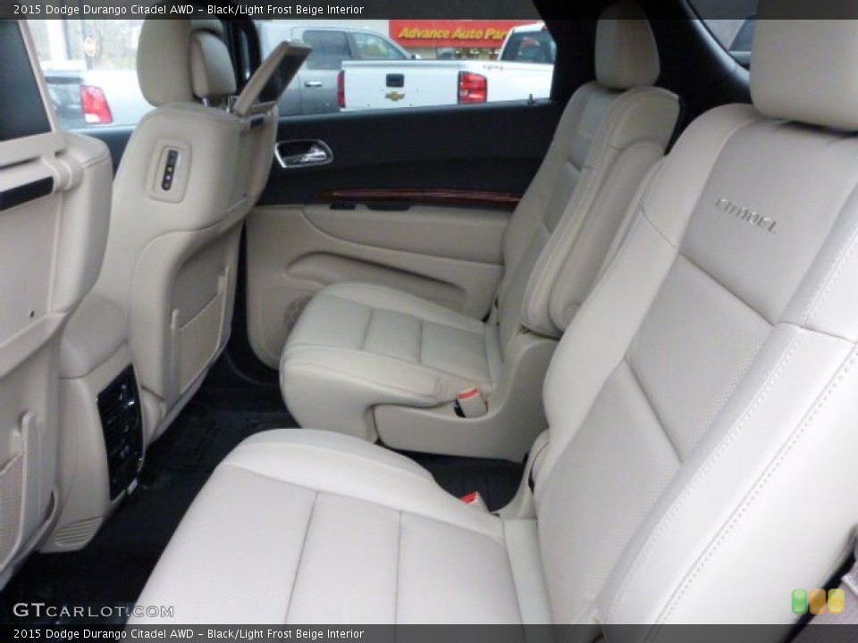 Black/Light Frost Beige Interior Rear Seat for the 2015 Dodge Durango Citadel AWD #102513584