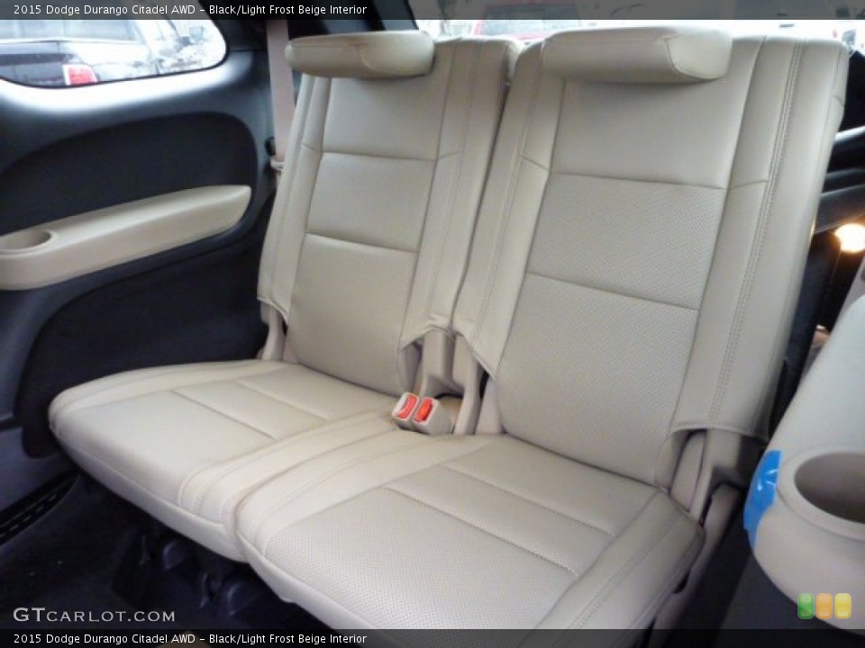 Black/Light Frost Beige Interior Rear Seat for the 2015 Dodge Durango Citadel AWD #102513608
