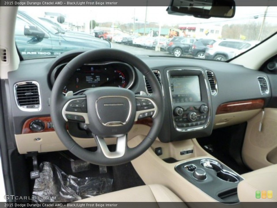 Black/Light Frost Beige Interior Prime Interior for the 2015 Dodge Durango Citadel AWD #102513647