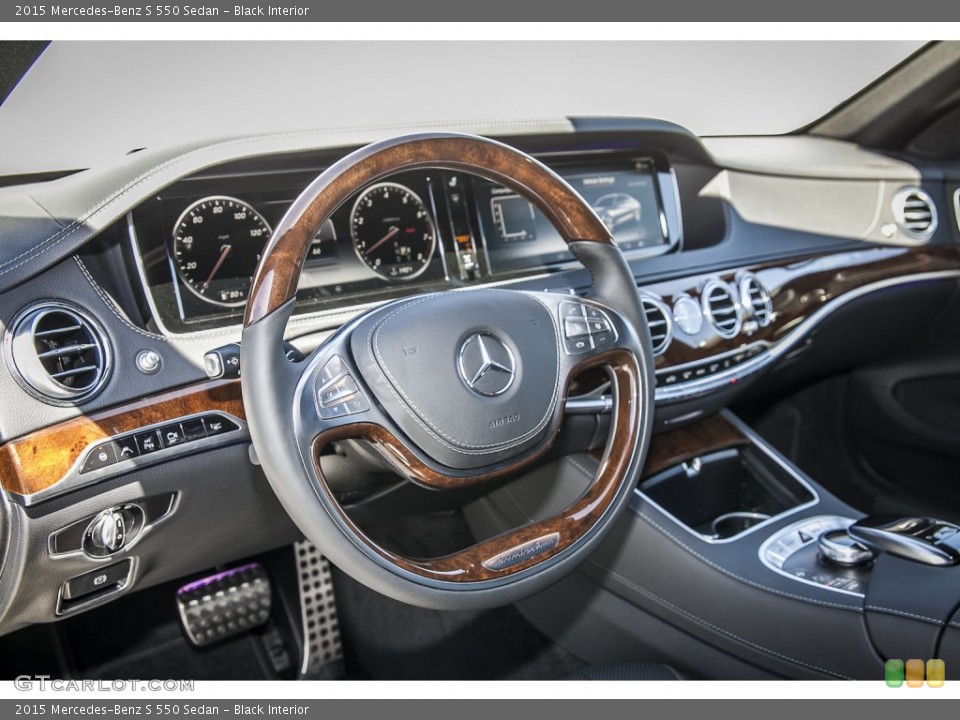 Black Interior Dashboard for the 2015 Mercedes-Benz S 550 Sedan #102515597