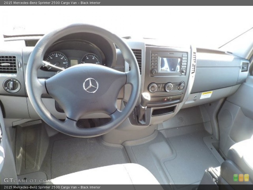 Black Interior Dashboard for the 2015 Mercedes-Benz Sprinter 2500 Cargo Van #102516779