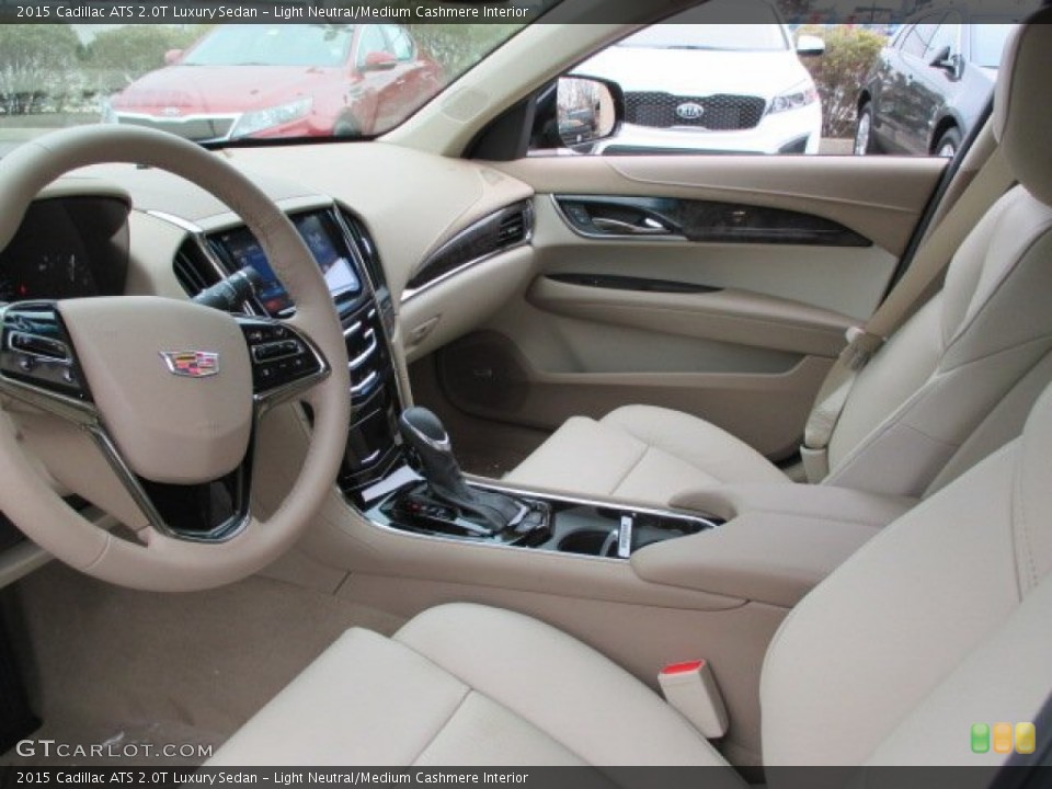 Light Neutral/Medium Cashmere 2015 Cadillac ATS Interiors