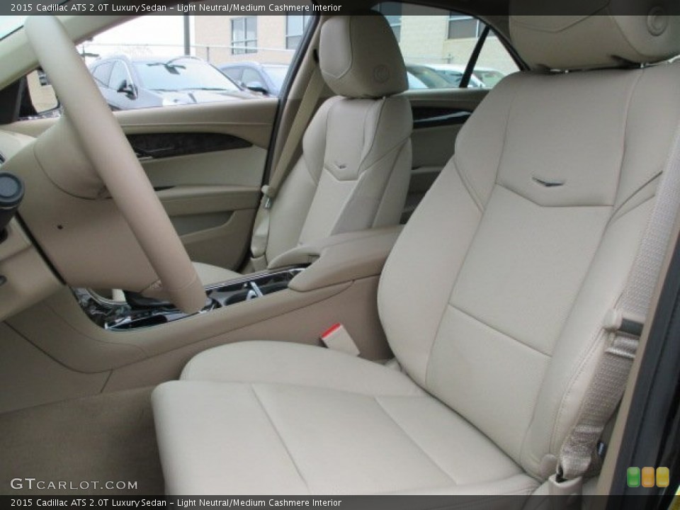 Light Neutral/Medium Cashmere Interior Front Seat for the 2015 Cadillac ATS 2.0T Luxury Sedan #102519263