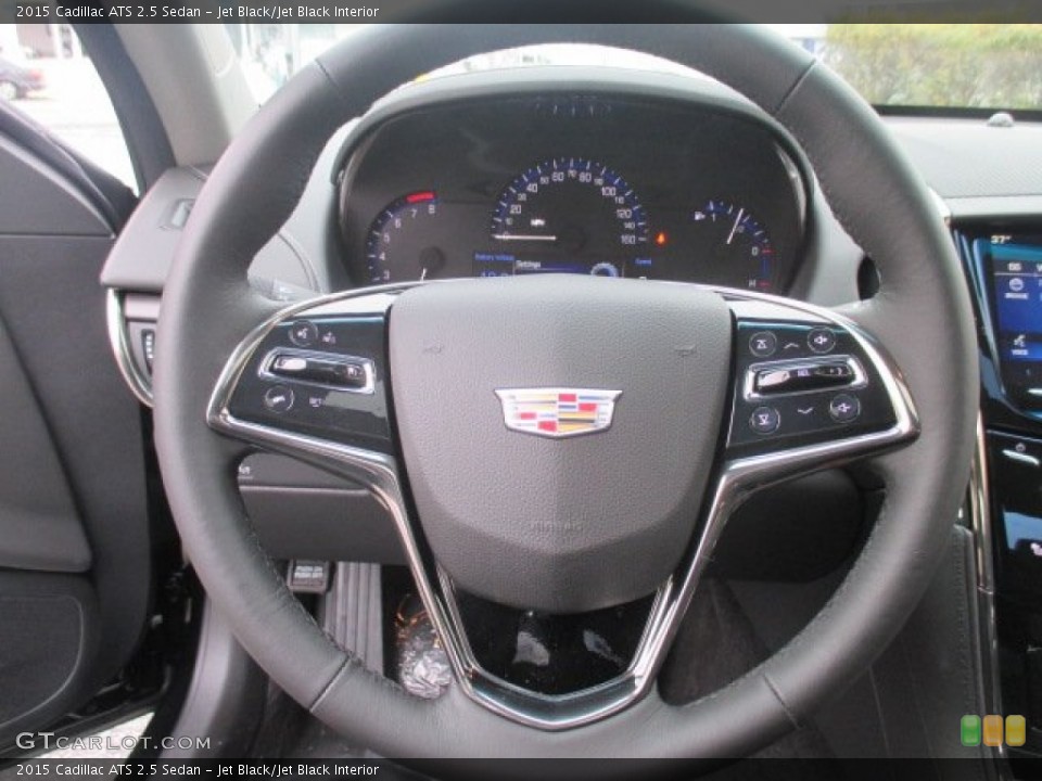 Jet Black/Jet Black Interior Steering Wheel for the 2015 Cadillac ATS 2.5 Sedan #102519593