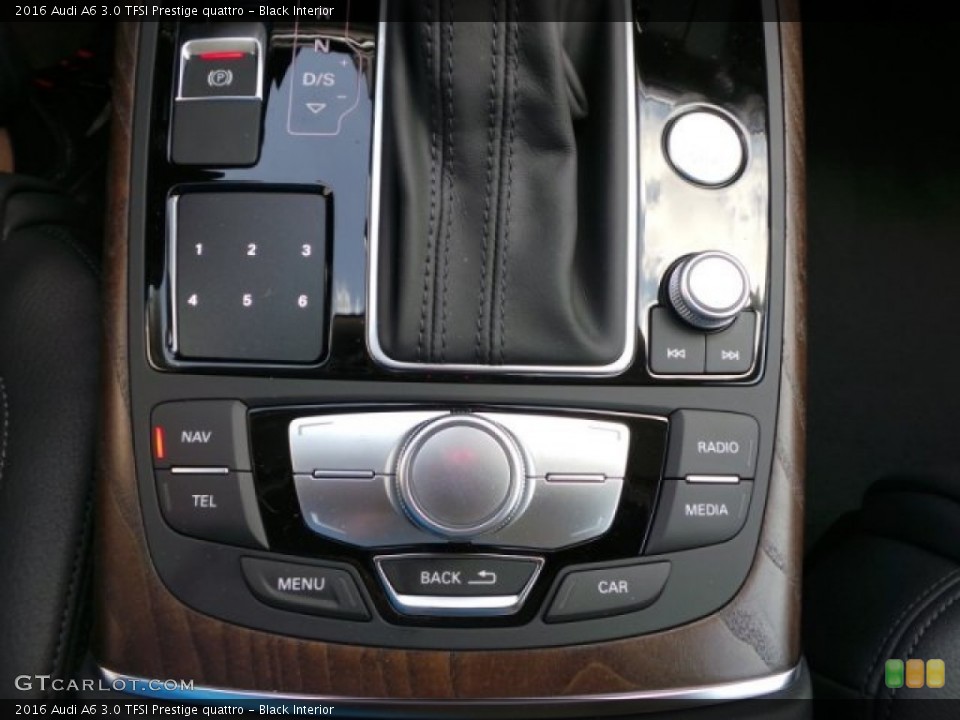 Black Interior Controls for the 2016 Audi A6 3.0 TFSI Prestige quattro #102522281