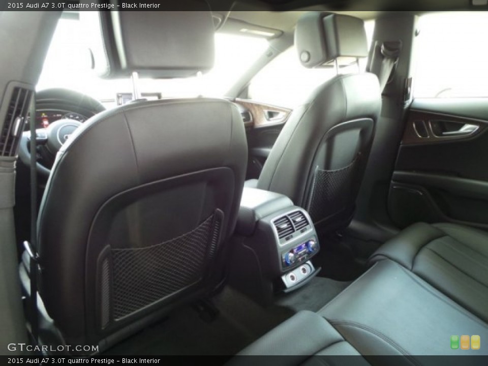 Black Interior Rear Seat for the 2015 Audi A7 3.0T quattro Prestige #102525107