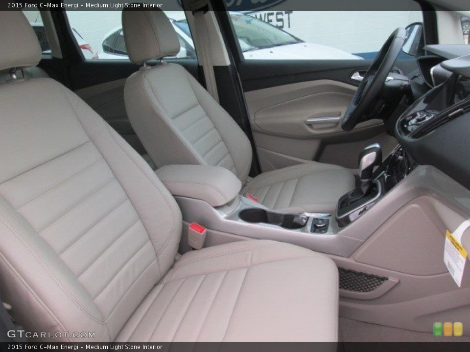 Medium Light Stone Interior Front Seat for the 2015 Ford C-Max Energi #102525332