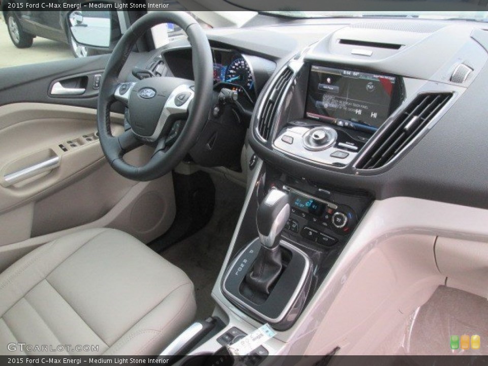 Medium Light Stone Interior Controls for the 2015 Ford C-Max Energi #102525353
