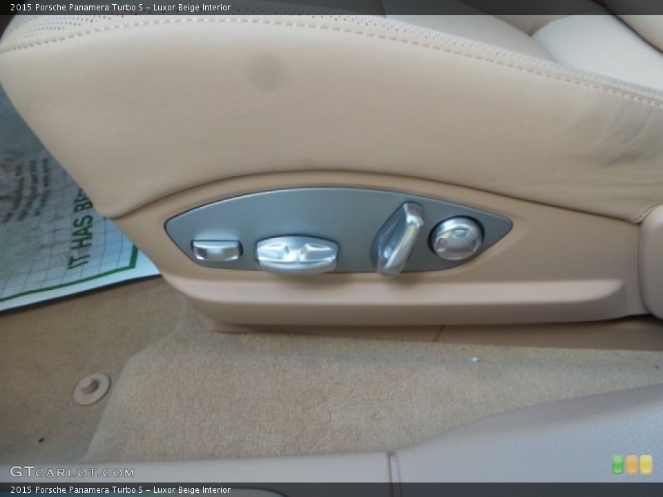 Luxor Beige Interior Controls for the 2015 Porsche Panamera Turbo S #102525605