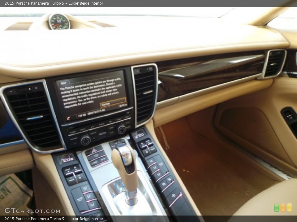 Luxor Beige Interior Controls for the 2015 Porsche Panamera Turbo S #102525647