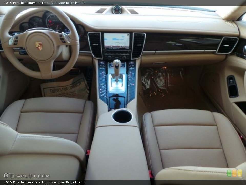 Luxor Beige Interior Dashboard for the 2015 Porsche Panamera Turbo S #102525926
