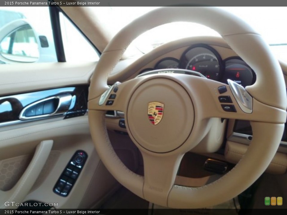 Luxor Beige Interior Steering Wheel for the 2015 Porsche Panamera Turbo S #102525938