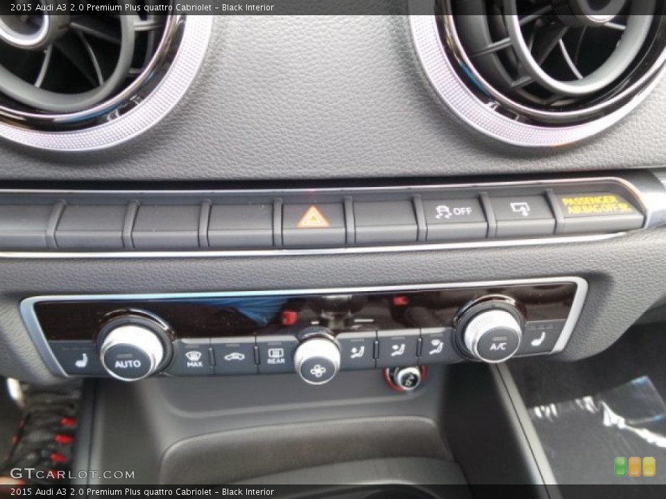 Black Interior Controls for the 2015 Audi A3 2.0 Premium Plus quattro Cabriolet #102527381