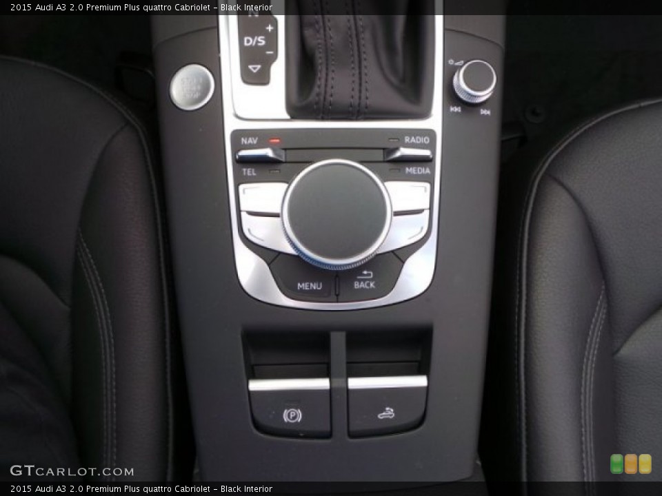 Black Interior Controls for the 2015 Audi A3 2.0 Premium Plus quattro Cabriolet #102527399