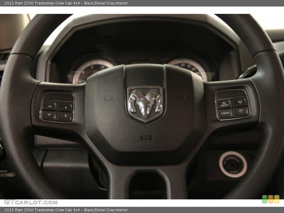 Black/Diesel Gray Interior Steering Wheel for the 2013 Ram 2500 Tradesman Crew Cab 4x4 #102527866