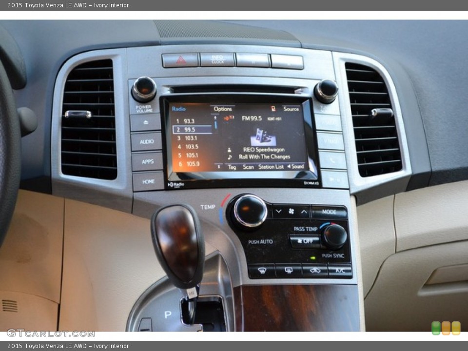 Ivory Interior Controls for the 2015 Toyota Venza LE AWD #102528654