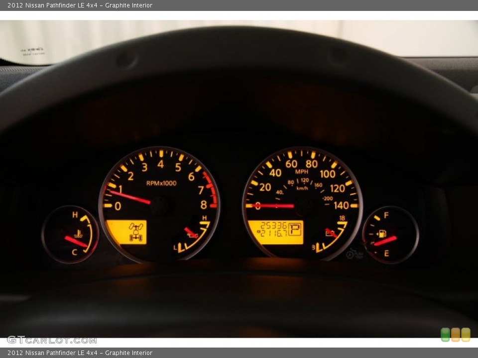 Graphite Interior Gauges for the 2012 Nissan Pathfinder LE 4x4 #102530075