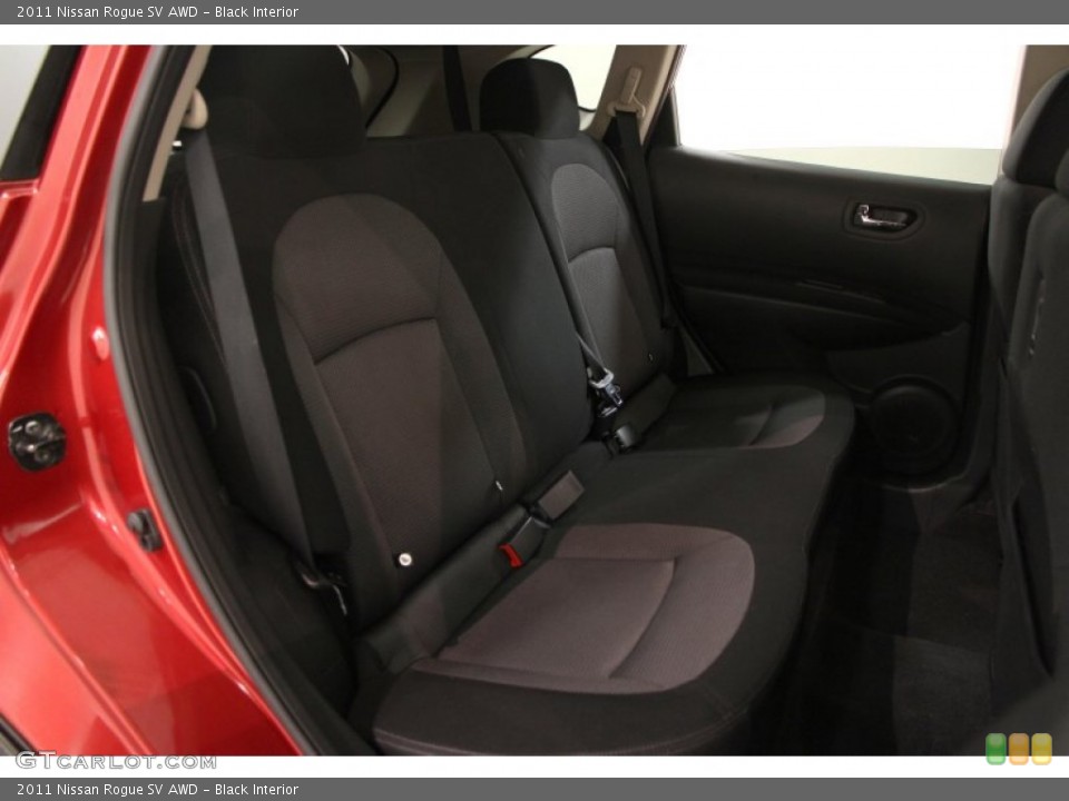 Black Interior Rear Seat for the 2011 Nissan Rogue SV AWD #102530531
