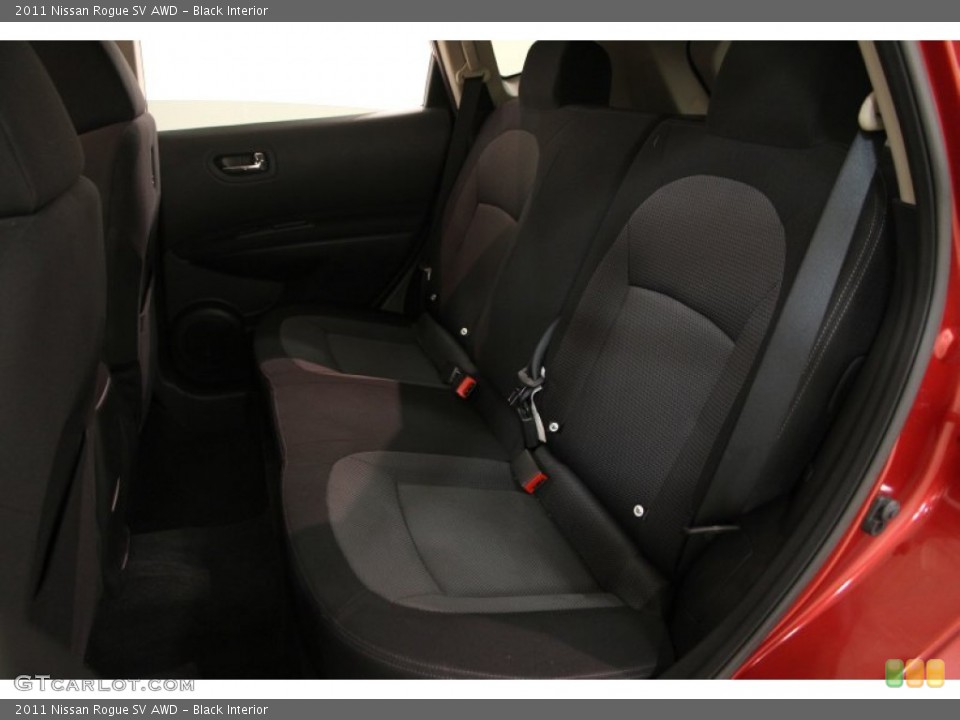 Black Interior Rear Seat for the 2011 Nissan Rogue SV AWD #102530549
