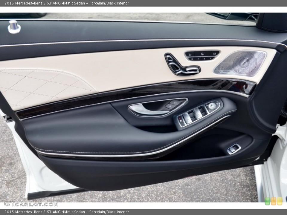 Porcelain/Black Interior Door Panel for the 2015 Mercedes-Benz S 63 AMG 4Matic Sedan #102530654