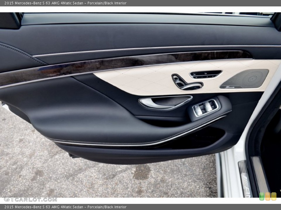 Porcelain/Black Interior Door Panel for the 2015 Mercedes-Benz S 63 AMG 4Matic Sedan #102530675