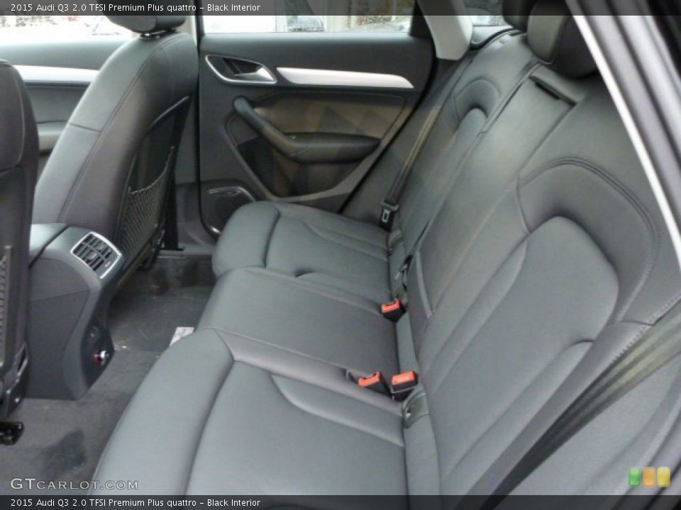 Black Interior Rear Seat for the 2015 Audi Q3 2.0 TFSI Premium Plus quattro #102534212